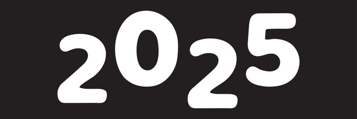 2025 . New Year logo collection. 2025 number design template.  Vector illustration  .  EPS 10