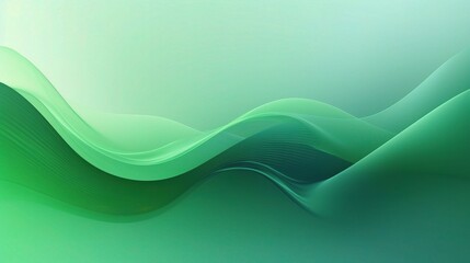 Abstract Green Wave Pattern for Background Use