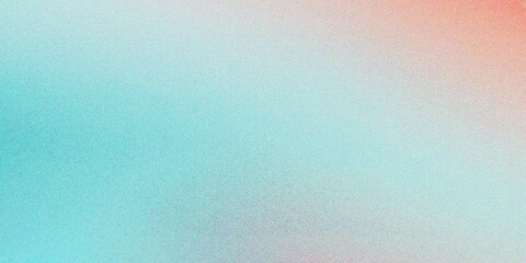 Abstract blue and orange gradient background, grainy noise texture gradient
