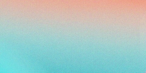 Abstract blue and orange gradient background, grainy noise texture gradient