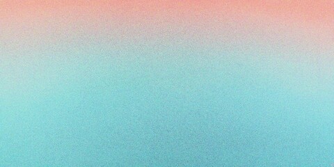 Abstract blue and orange gradient background, grainy noise texture gradient