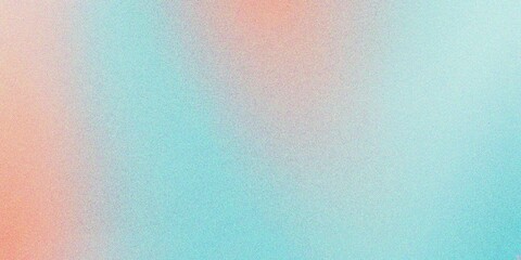 Fototapeta premium Abstract blue and orange gradient background, grainy noise texture gradient