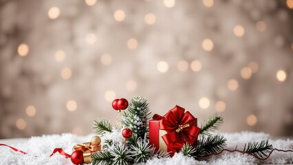 Experience the Magic of Christmas with Our Festive Red Gift Boxes and Pine Cones, Perfect for Holiday Decorations and Gifts