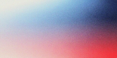 Fototapeta premium Abstract red and blue gradient background, grainy noise texture gradient