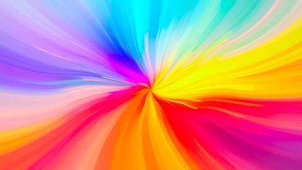 Obraz premium Abstract Burst of Radiating Hues A Symphony of Color, Form, and Movement