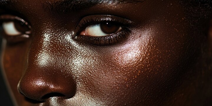 Texture of creases, vibrant brown skin