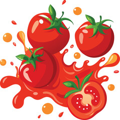 vector transparent png available set of fresh tomatoes