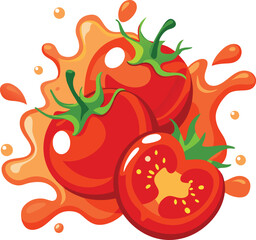 vector transparent png available set of fresh tomatoes