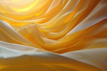Obraz premium Sunlit Fabric Waves: Abstract Design for Interior Decor and Art Prints