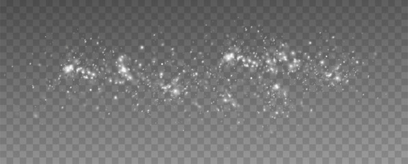 Christmas glowing bokeh. Spot of sparks and whites the stars sparkle with a special light.White light lights Dust.