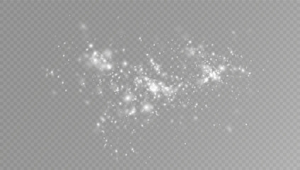 Christmas glowing bokeh. Spot of sparks and whites the stars sparkle with a special light.White light lights Dust.