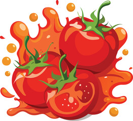 vector transparent png available set of fresh tomatoes