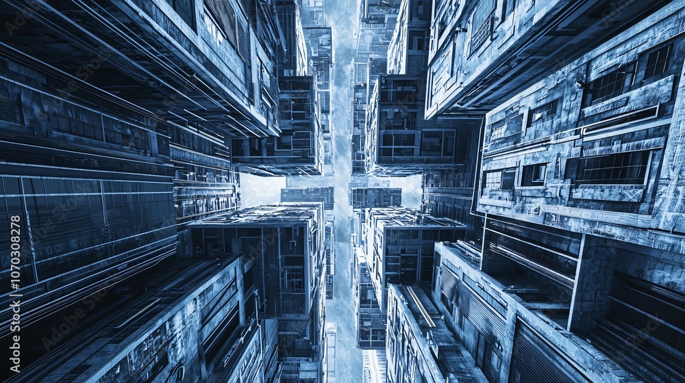 Poster explore a high-resolution image of a futuristic city showcasing innovative architectural designs and