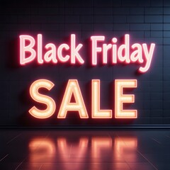 black friday 3d text, black friday for social media post