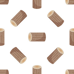 Seamless pattern of wooden logs representing timber harvesting and forestry, ideal for projects related to woodworking, carpentry, or lumber industry