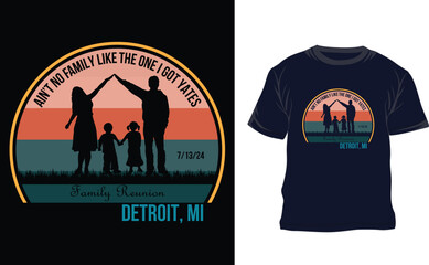 Family Reunion T shirt design