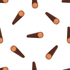 Repeating wooden logs creating a seamless pattern, ideal for forestry, lumber, and woodworking projects