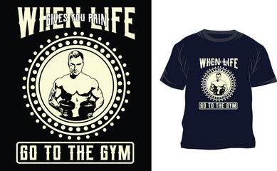 Gym unique T shirt design