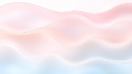 Pastel waves in soft pink, blue, and peach, gently blending together with a hint of gradient, giving a delicate and airy feel