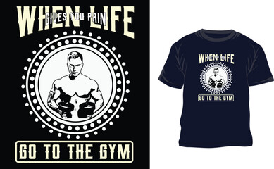 Gym unique T shirt design