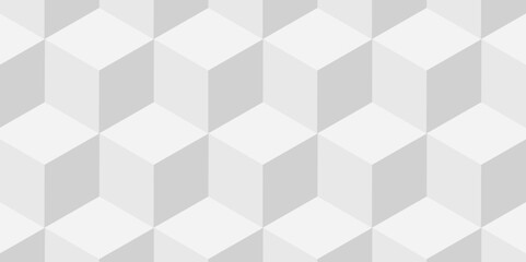 Abstract white and gray geometric style minimal blank cubic. Geometric pattern illustration mosaic, square and triangle wallpaper. seamless triangles shape mosaic backdrop art texture vector grid.