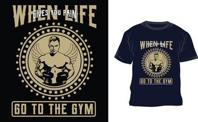 Gym unique T shirt design