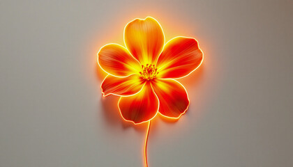 orange flower isolated