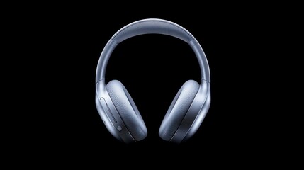 Black wireless headphones are prominently displayed against a dark background, emphasizing their sleek design and advanced features. Ideal for music enthusiasts seeking quality sound.
