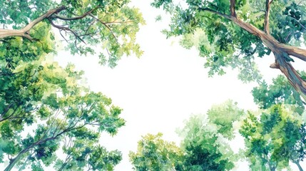 Looking Up Through the Trees