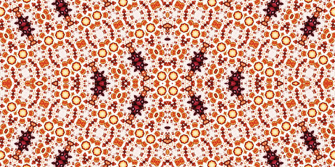 Seamless kaleidoscope pattern. The texture of the woven pattern. Endless pattern