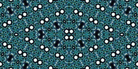 Seamless kaleidoscope pattern. The texture of the woven pattern. Endless pattern