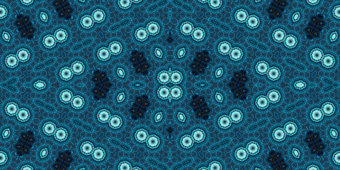 Seamless kaleidoscope pattern. The texture of the woven pattern. Endless pattern