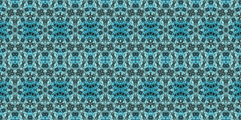 Seamless kaleidoscope pattern. The texture of the woven pattern. Endless pattern