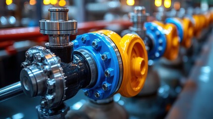 Technicians Adjusting Valves on a Refinery Tower