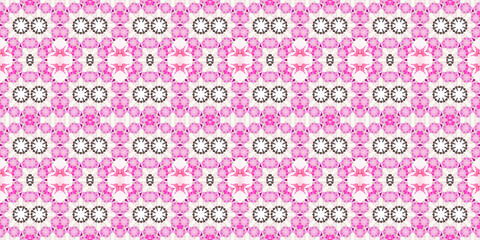 Seamless kaleidoscope pattern. The texture of the woven pattern. Endless pattern