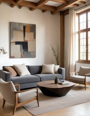 Fototapeta premium Modern living room interior. 