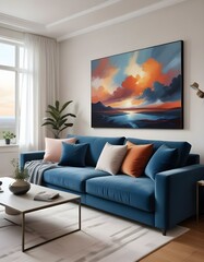 Modern living room interior. 