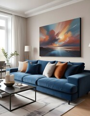 Modern living room interior. 