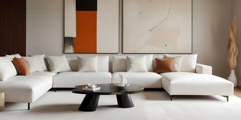 Modern living room interior. 