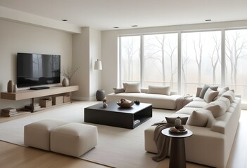 Modern living room interior. 