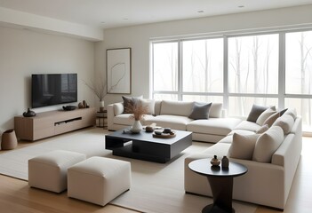 Modern living room interior. 