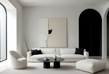 Trendy Studio Apartment with Open Layout and Modern Decor.