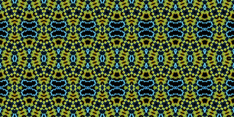 Seamless kaleidoscope pattern. The texture of the woven pattern. Endless pattern