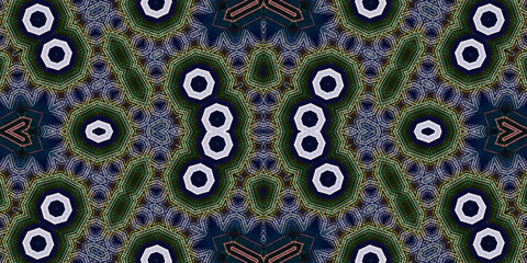 Seamless kaleidoscope pattern. The texture of the woven pattern. Endless pattern