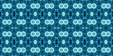 Seamless kaleidoscope pattern. The texture of the woven pattern. Endless pattern