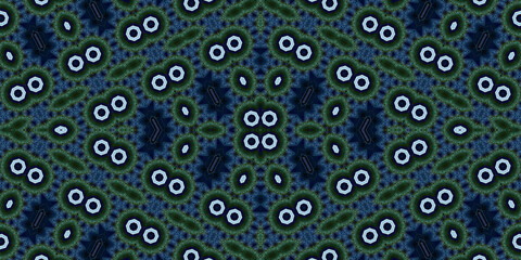 Seamless kaleidoscope pattern. The texture of the woven pattern. Endless pattern