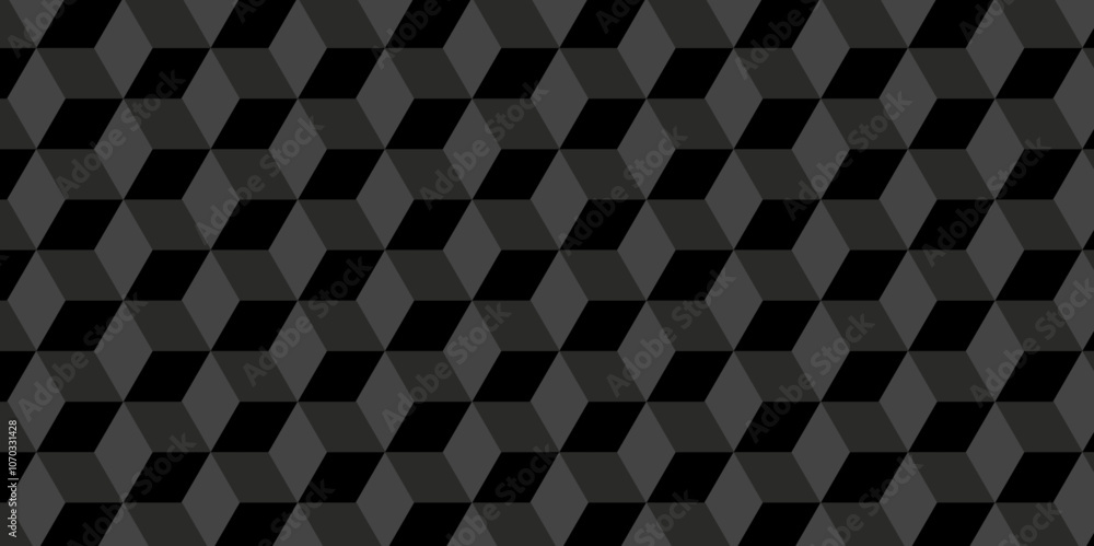 Poster abstract geometric style minimal blank cubic. geometric pattern illustration mosaic, square and tria