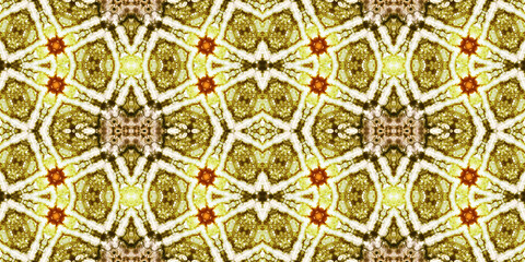 Seamless kaleidoscope pattern. The texture of the woven pattern. Endless pattern