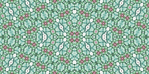 Seamless kaleidoscope pattern. The texture of the woven pattern. Endless pattern