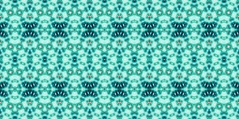 Seamless kaleidoscope pattern. The texture of the woven pattern. Endless pattern